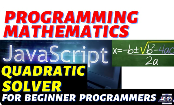 JavaScript Quadratic Equation Solver Program